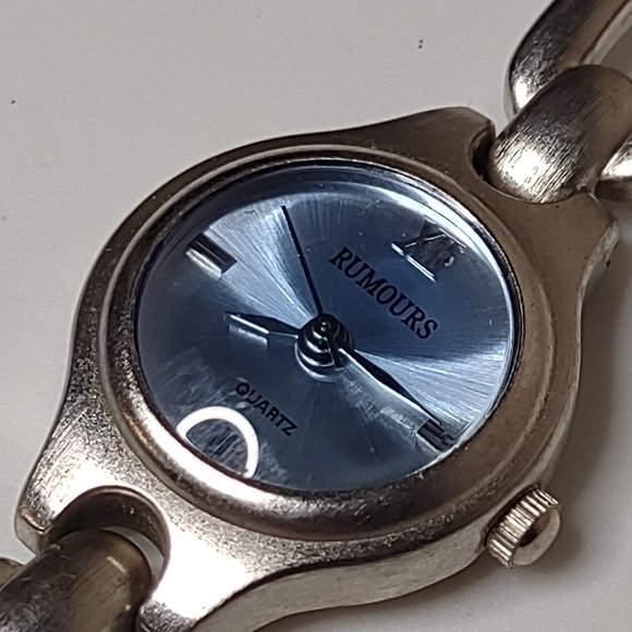 Silver Tone Metal And Blue Rumours Watch - Picture 3 of 14